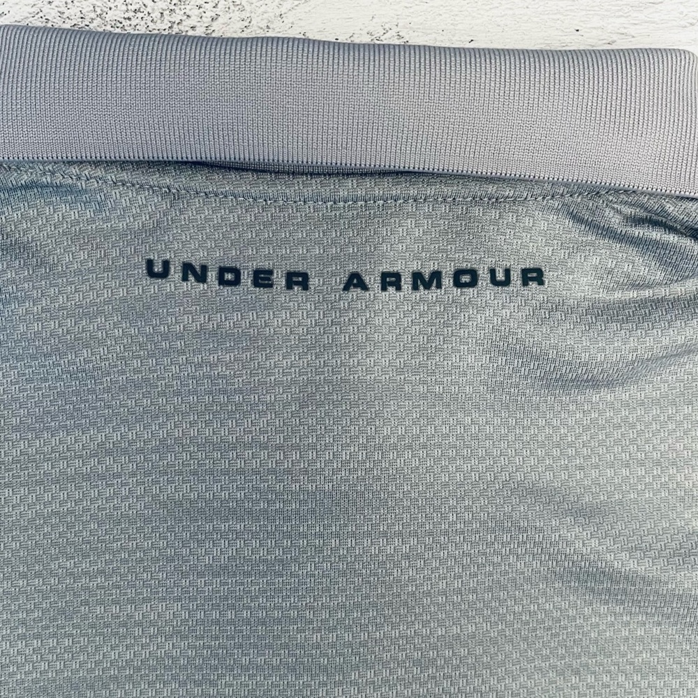 Under Armour Boys Heatgear Grey Polo Shirt Size M - Picture 5 of 6